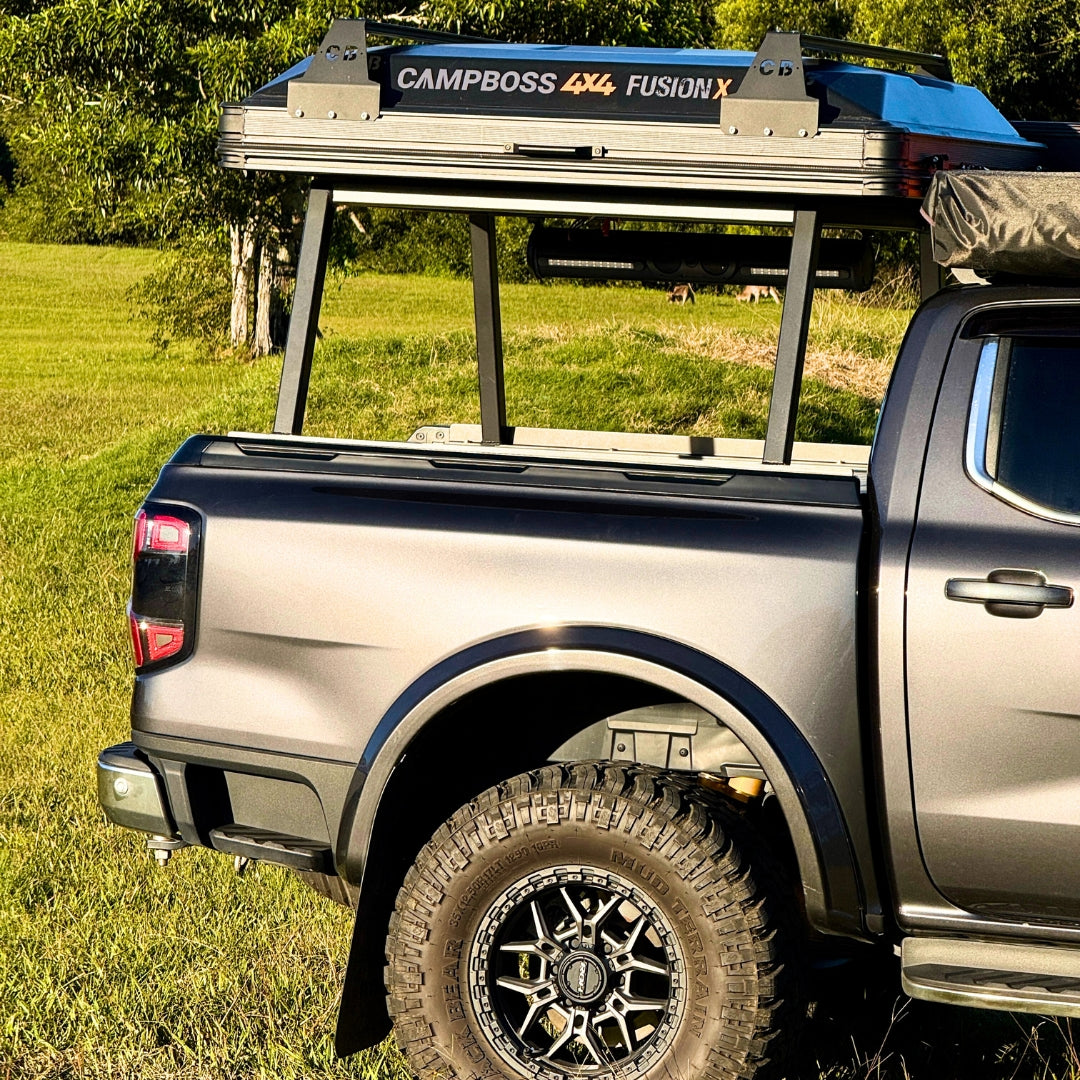 fusion tent X 1.5 Rooftop – CampBoss Farbe:Marron (rupture) Reit im Winkl mit Para los prácticos