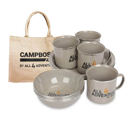 Dinner Set with Jute Bag