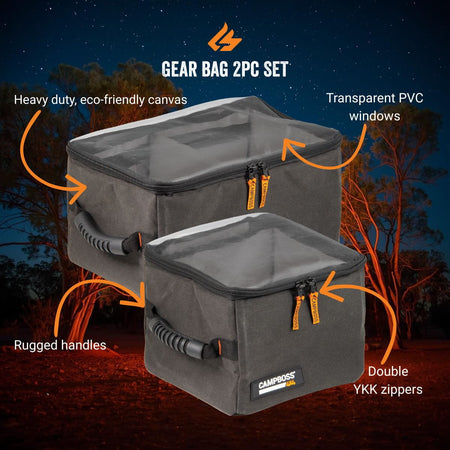 Clear Top Gear Bag - 2pc Set