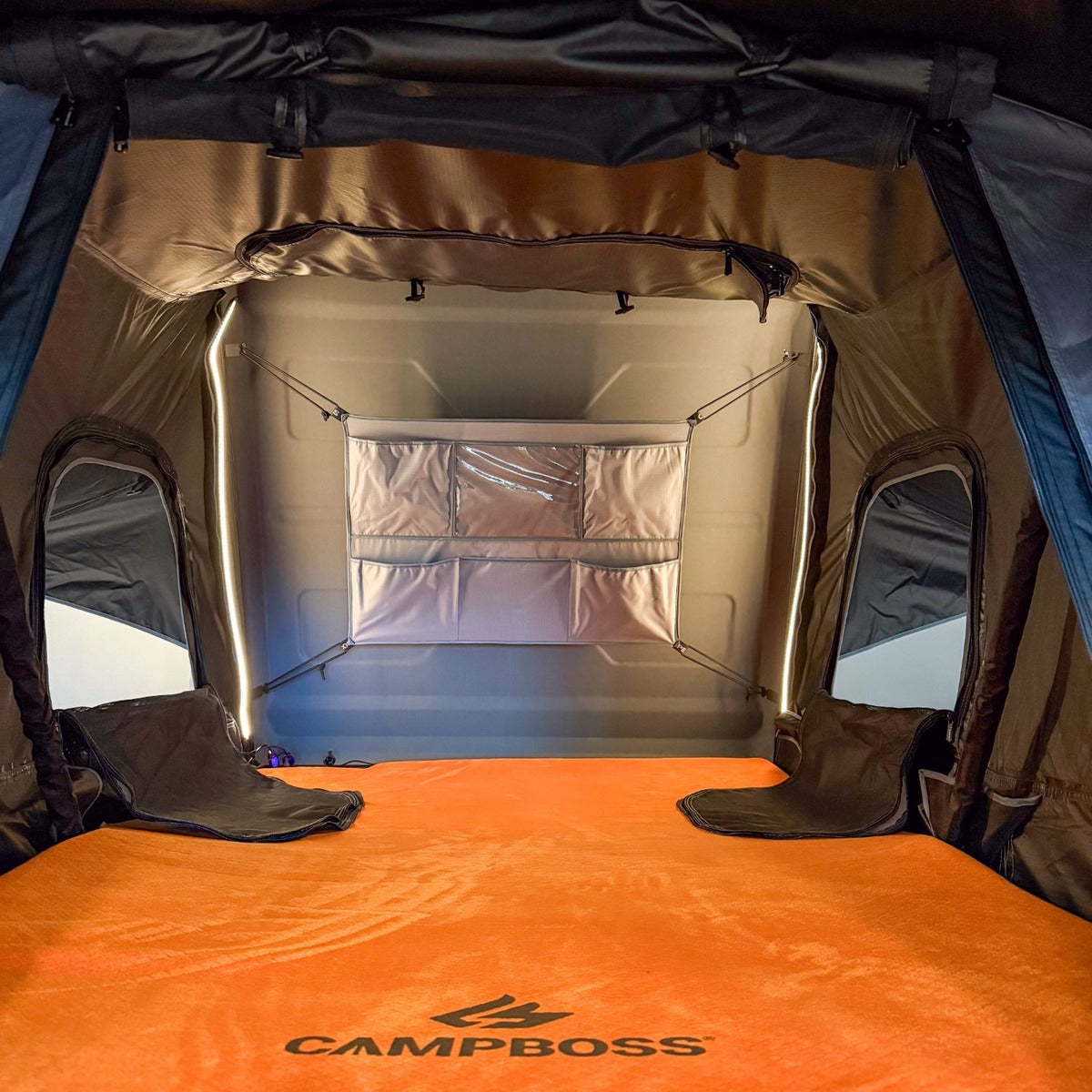 jeep roof tent inside Fusion Lightweight Rooftop Tent – CampBoss