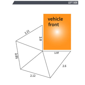 Boss Shadow 270 Standard Awning With Zip Rooftop Tent Entry