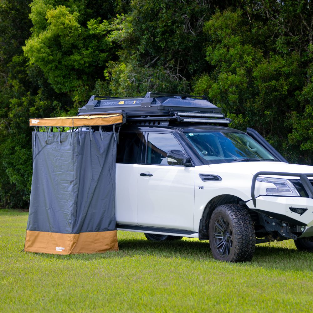 chief tent NUDIE BOSS Shower Tent Awning – CampBoss