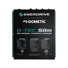 Load image into Gallery viewer, Enerdrive B-TEC 12V 200Ah Slimline Lithium Battery