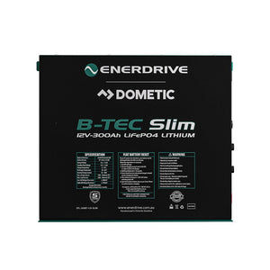 Enerdrive B-TEC 12V 300Ah Slimline Lithium Battery