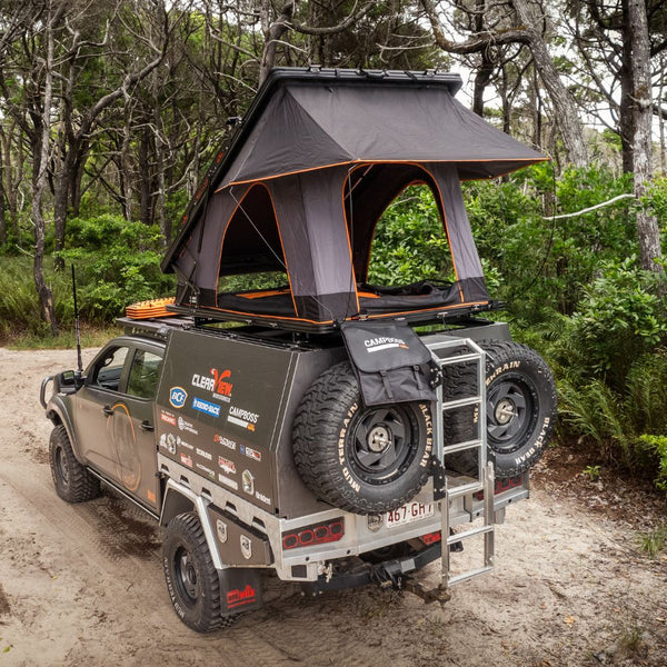 canopy with roof top tent PREMIUM X ROOFTOP TENT – CampBoss