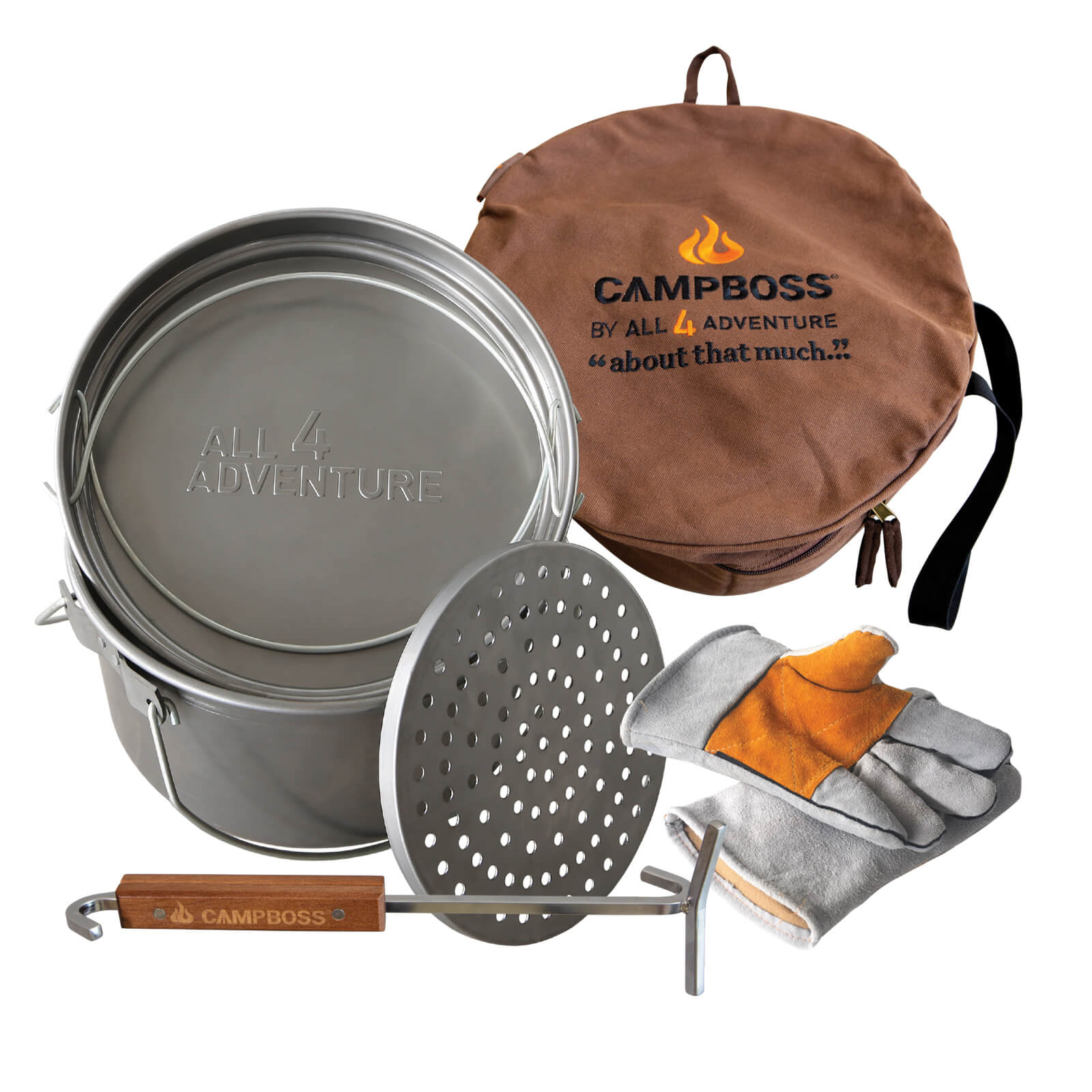 Campfire Combo Cooker - Cazuela y Sartén hierro fundido – Camping Sport